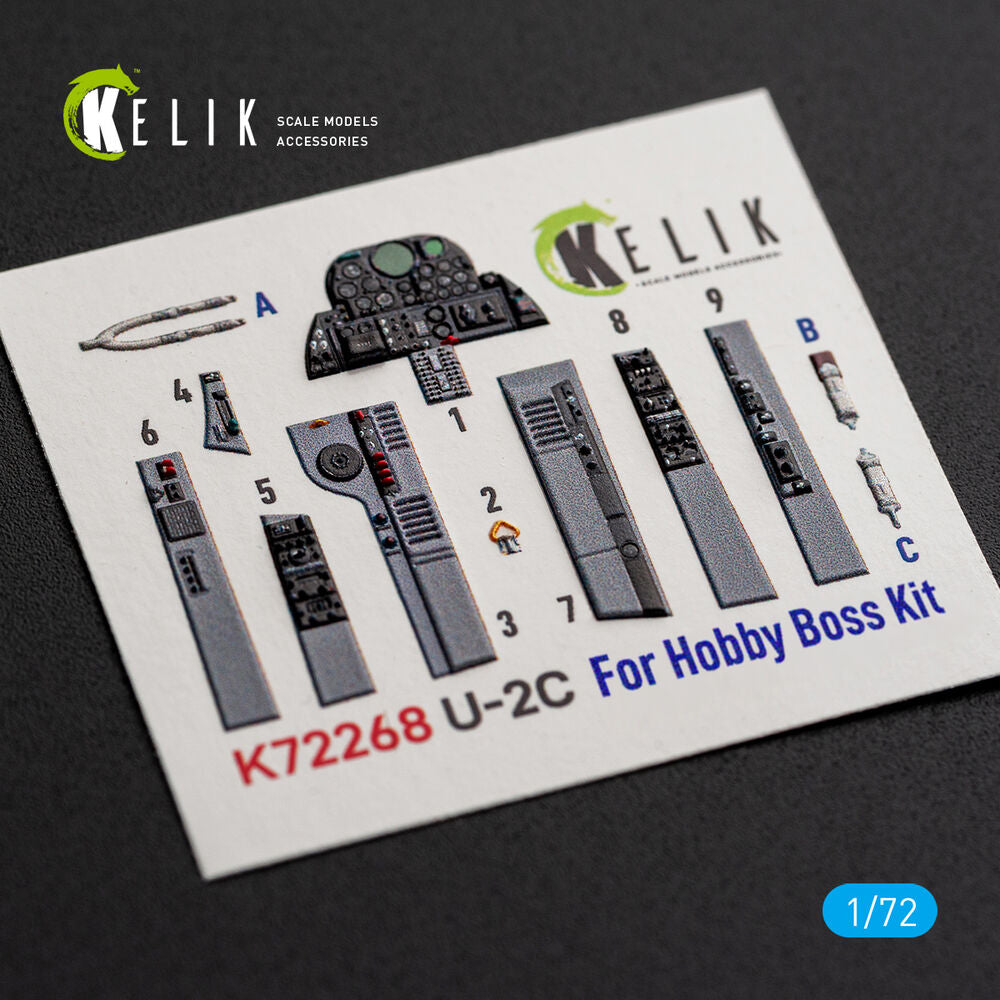 U-2C Dragon Lady - interior 3D decals for Hobby Boss