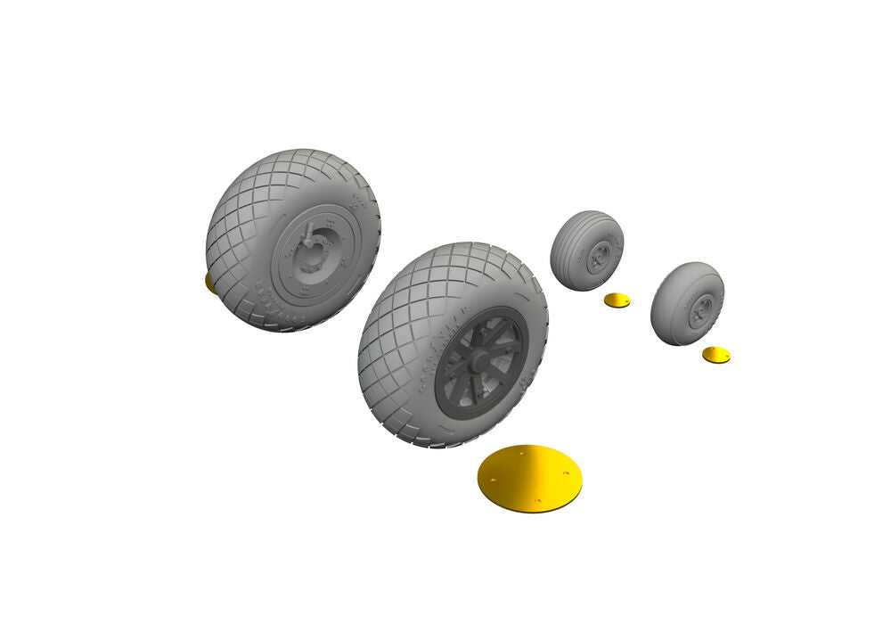 P-40N wheels diamond tread  EDUARD