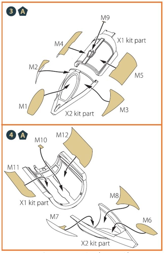 MiG-23ML, MLD, P, MLAE painting mask for CP kits