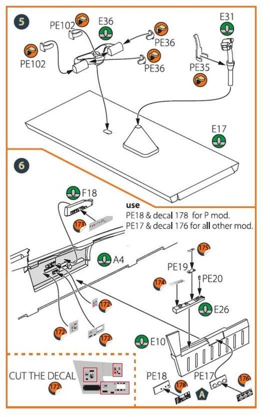 MiG-23ML, MLD, P, MLAE PE set for CP kits