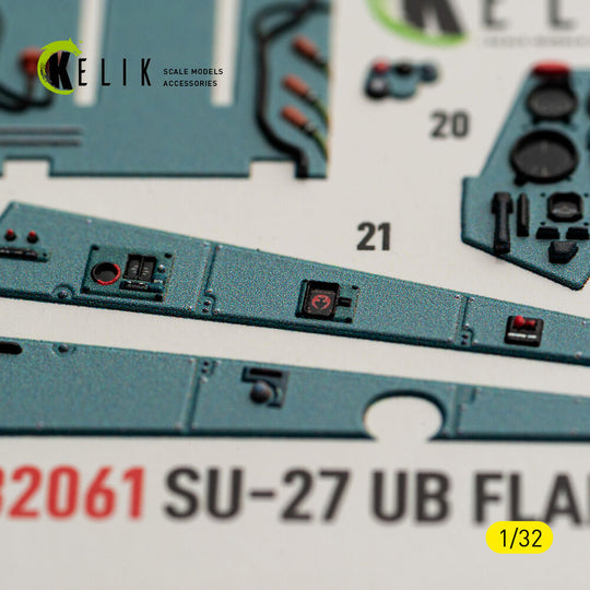 SU-27UB Flanker C - interior 3D decals for Trumpeter kit