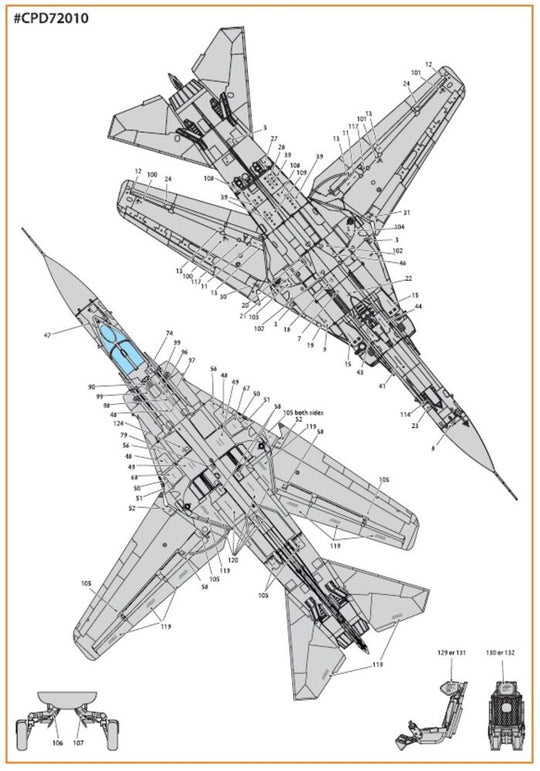 MiG-23ML, MLA standard stencils for grey paint schemes for CP kits and other