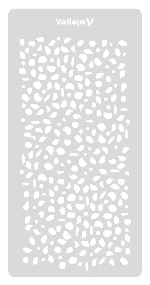 Vallejo Stencils: Luftwaffe WWII Spots Camo 125 x 250 mm