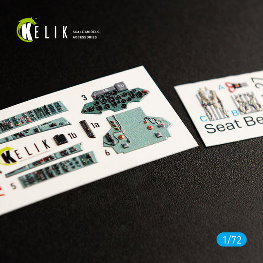 SU-27 interior 3D decals for Trumpeter kit