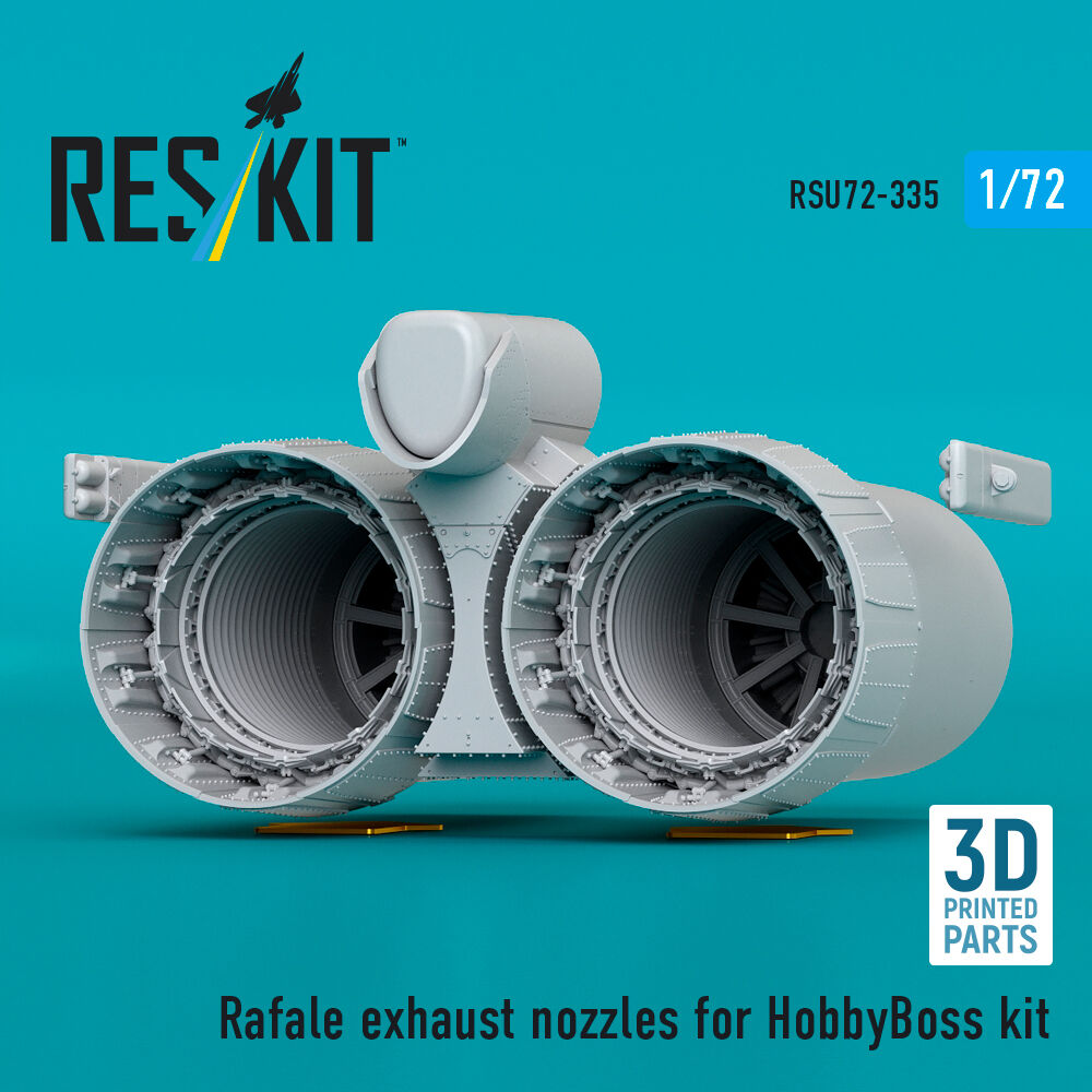 Rafale exhaust nozzles for HobbyBoss kit (3D Printed)