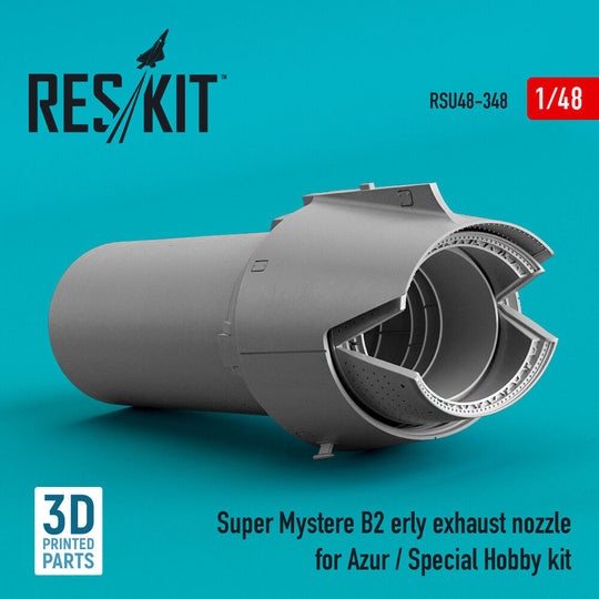 Super Mystere B2 early exhaust nozzle for Azur / Special Hobby kit (3D Printed)