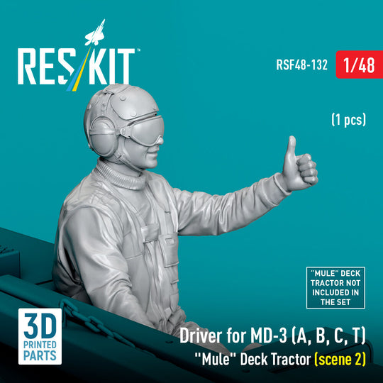Driver for MD-3 (A, B, C, T) Mule Deck Tractor (scene 2) (1 pcs) (3D Printed)