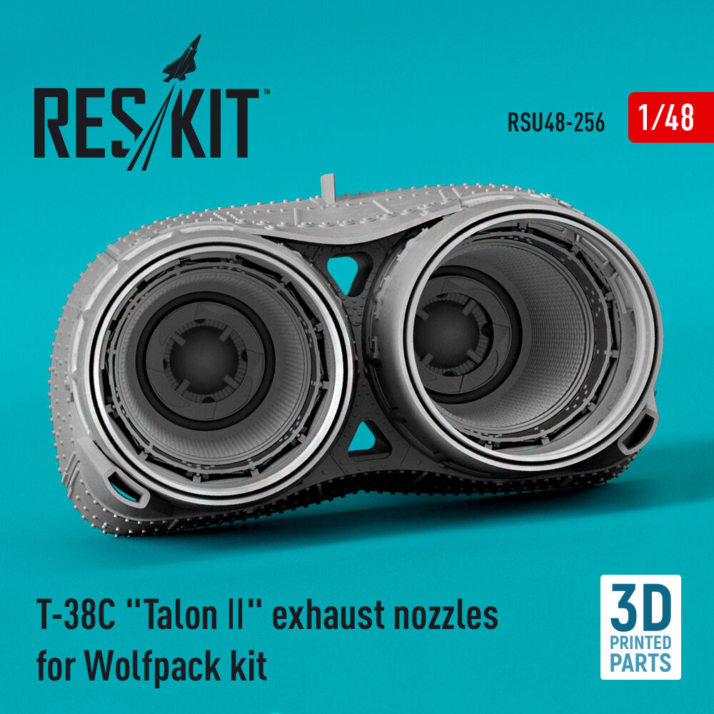 T-38C Talon ll exhaust nozzles for Wolfpack kit (3D Printed)