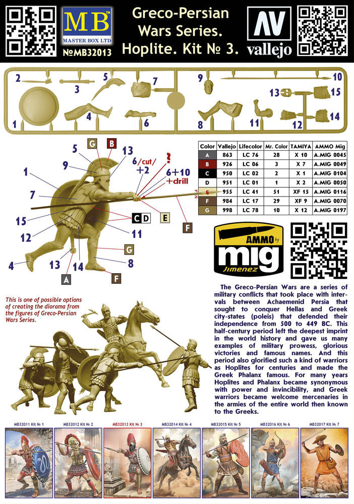 Greco-Persian Wars Series. Hoplite. Kit  3
