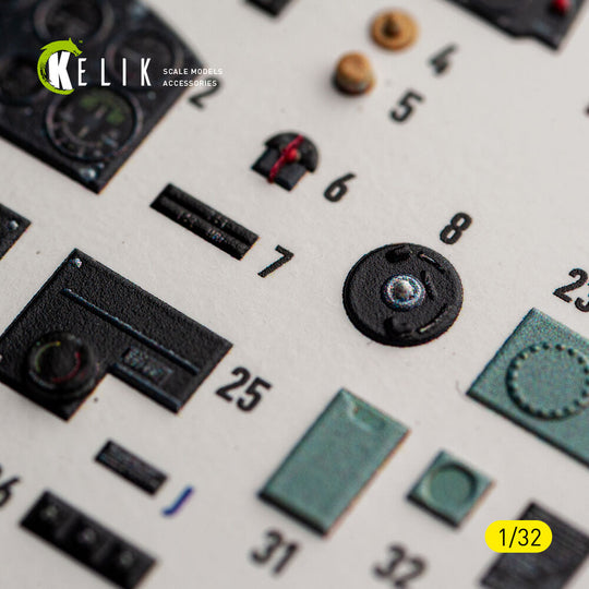 Spitfire Mk.IIa - interior 3D decals for Revell