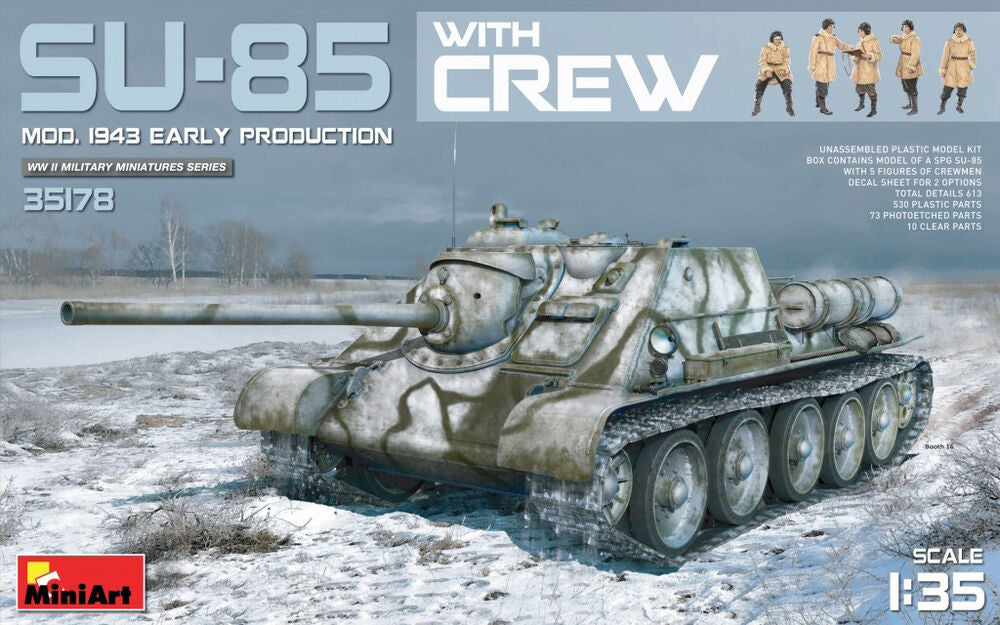 SU-85 Mod. 1943 (Early Production) w/Crew