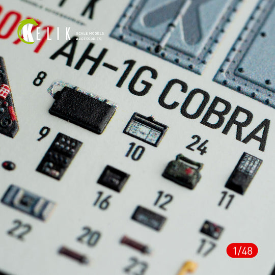 AH-1G interior 3D decals forICM/SpecialHobby kit
