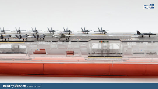 Clear Painted Colorful U.S. Navy  Gerald R. Ford-class aircraft carrier- USS Gerald R. Ford CVN-78