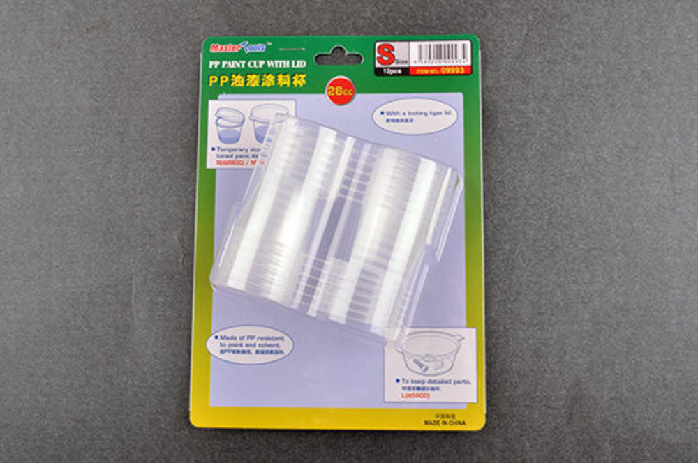 PP Paint Cup with Lid-----S-size 28cc  X 12pcs