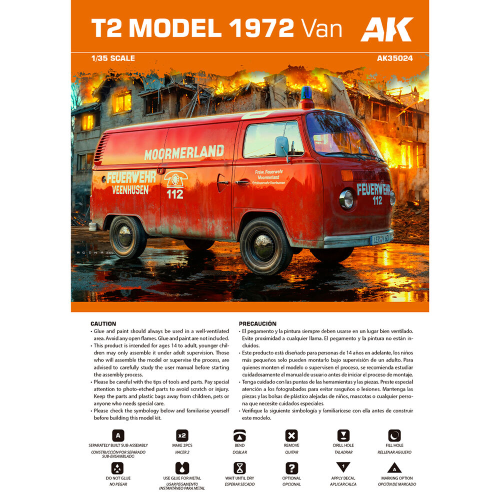 T2 Model 1972 VAN 1/35 scale