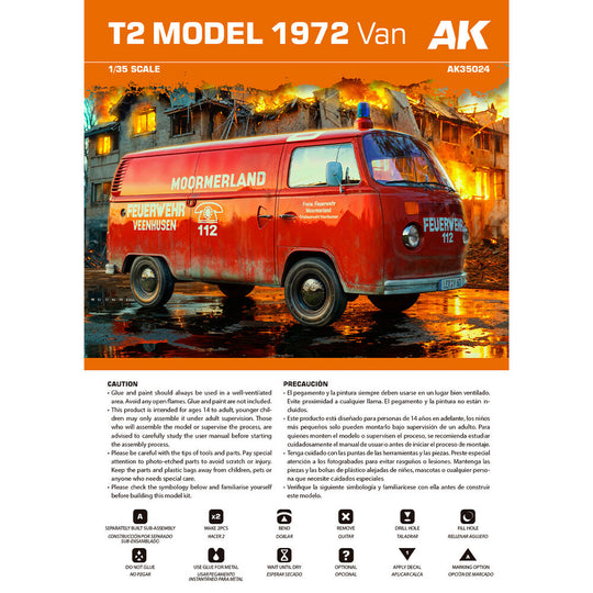T2 Model 1972 VAN 1/35 scale