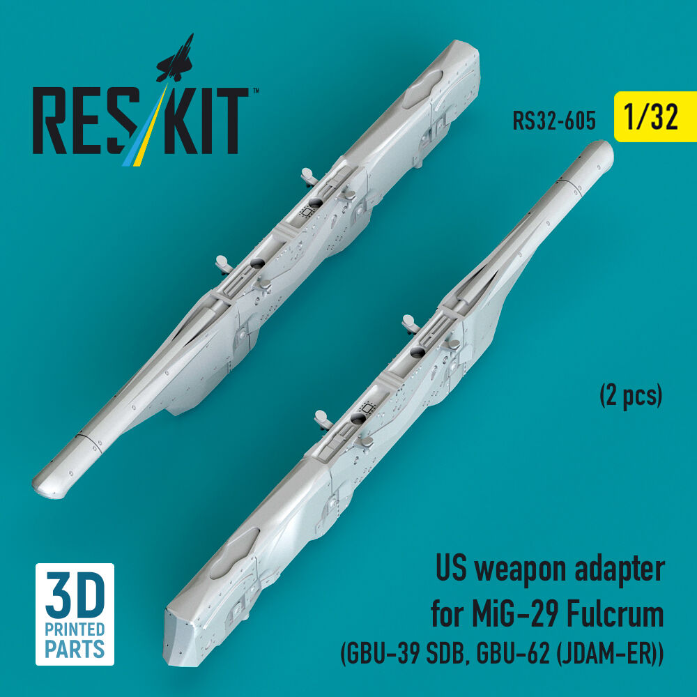 US weapon adapter for MiG-29 Fulcrum (2 pcs) (GBU-39 SDB, GBU-62 (JDAM-ER)) (3D Printed)