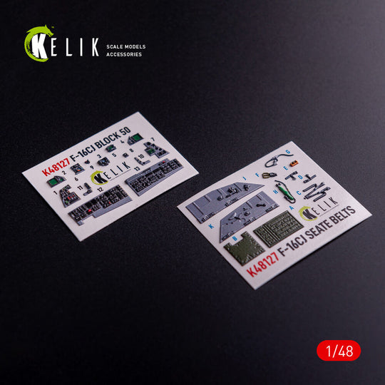F-16CJ - interior 3D decals for Tamiya kit