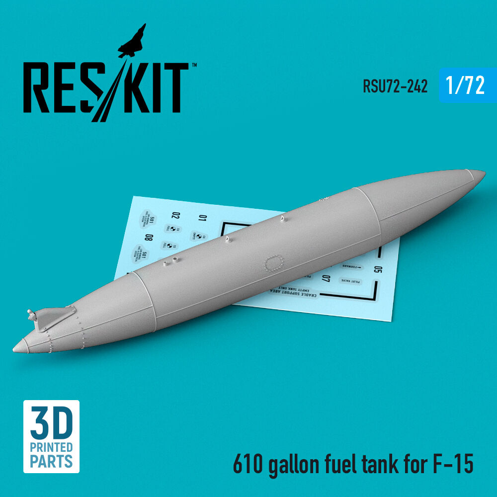 610 gallon fuel tank for F-15 (1 pcs) (3D Printed)