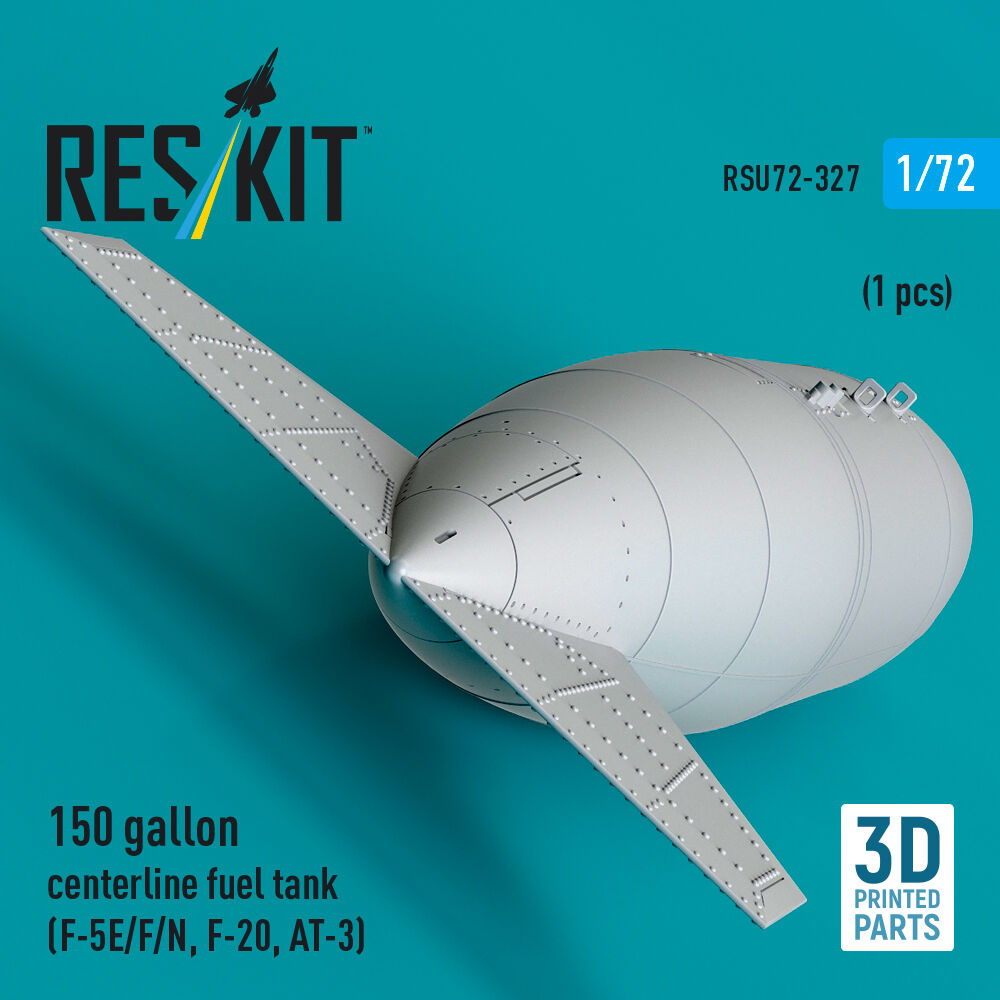 150 gallon centerline fuel tank (F-5E/F/N, F-20, AT-3) (1 pcs) (3D Printed)
