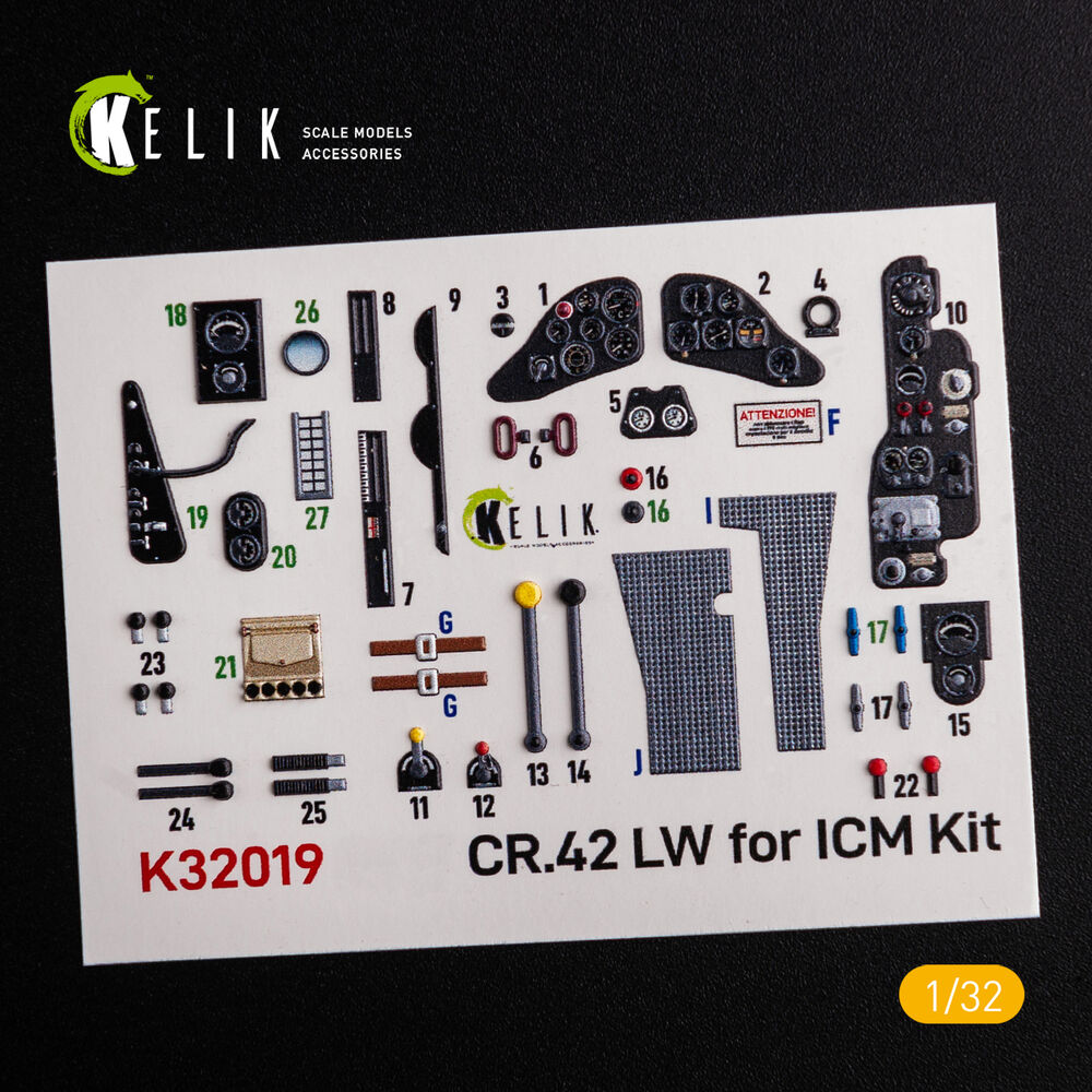 CR.42 LW - Interior 3D Decal for ICM kit
