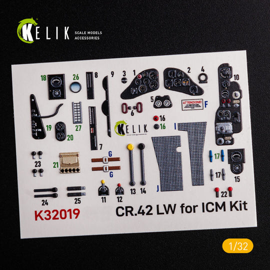 CR.42 LW - Interior 3D Decal for ICM kit