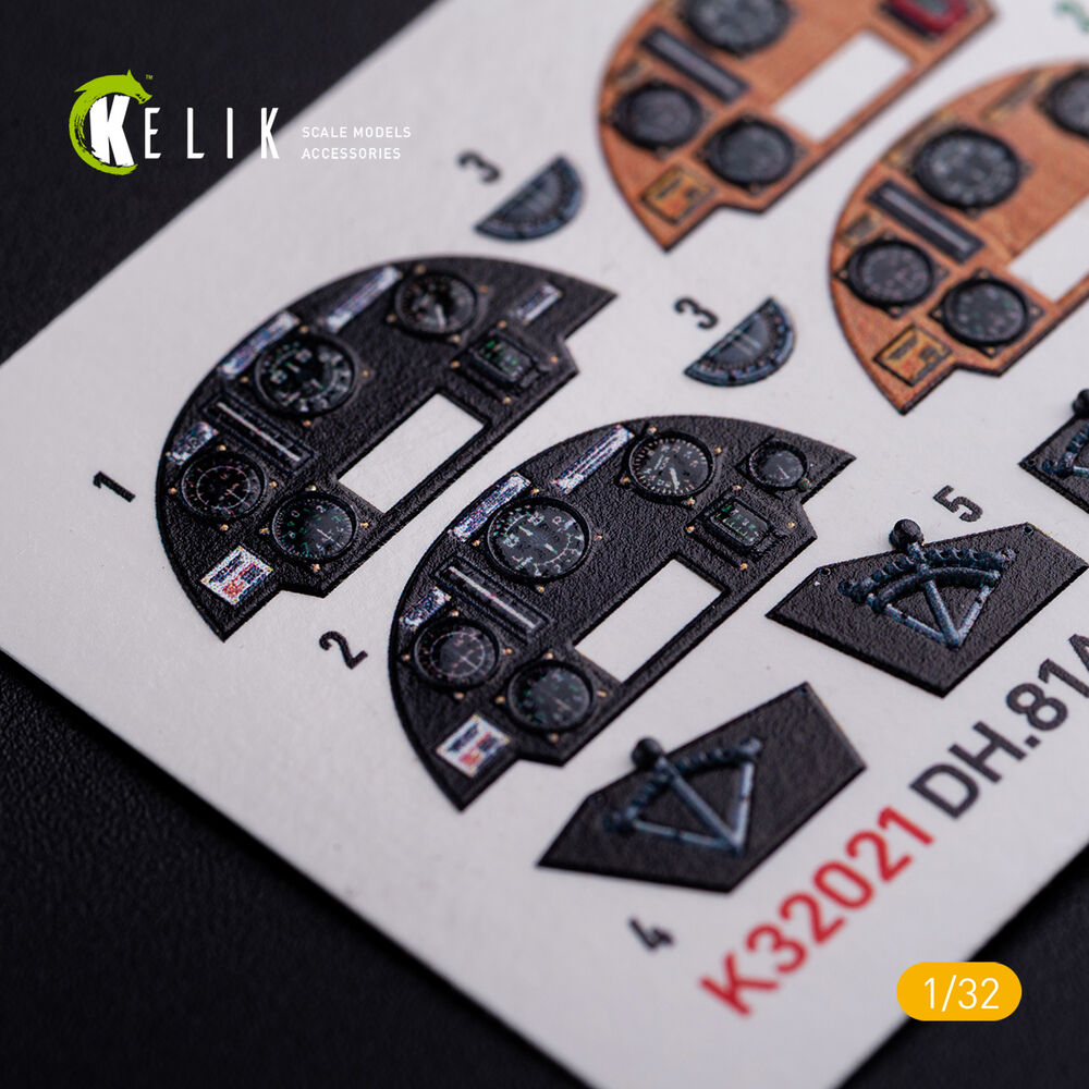 DH.81A Tiger Moth - Interior 3D Decal for ICM kit