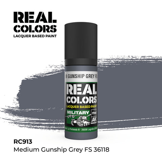 Real Colors: Medium Gunship Grey FS 36118 17 ml.