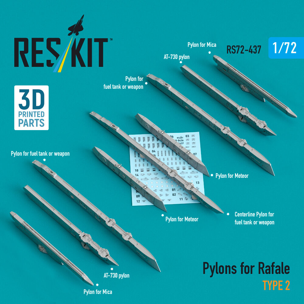 Pylons for Rafale type 2 (3D Printed)