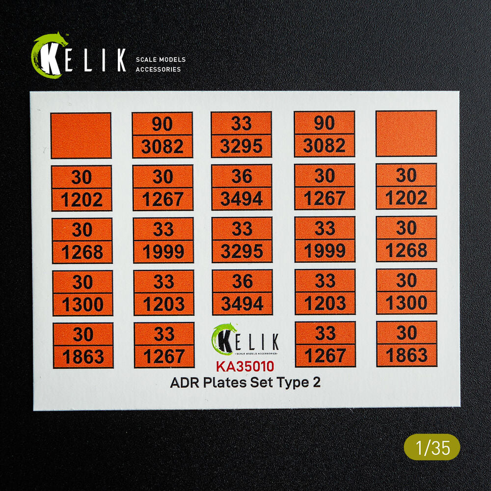 ADR Plates Set Type 2 - Decal for models
