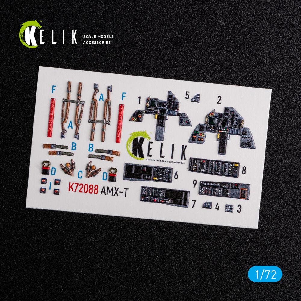 AMX-T interior 3D decals for Italeri kit