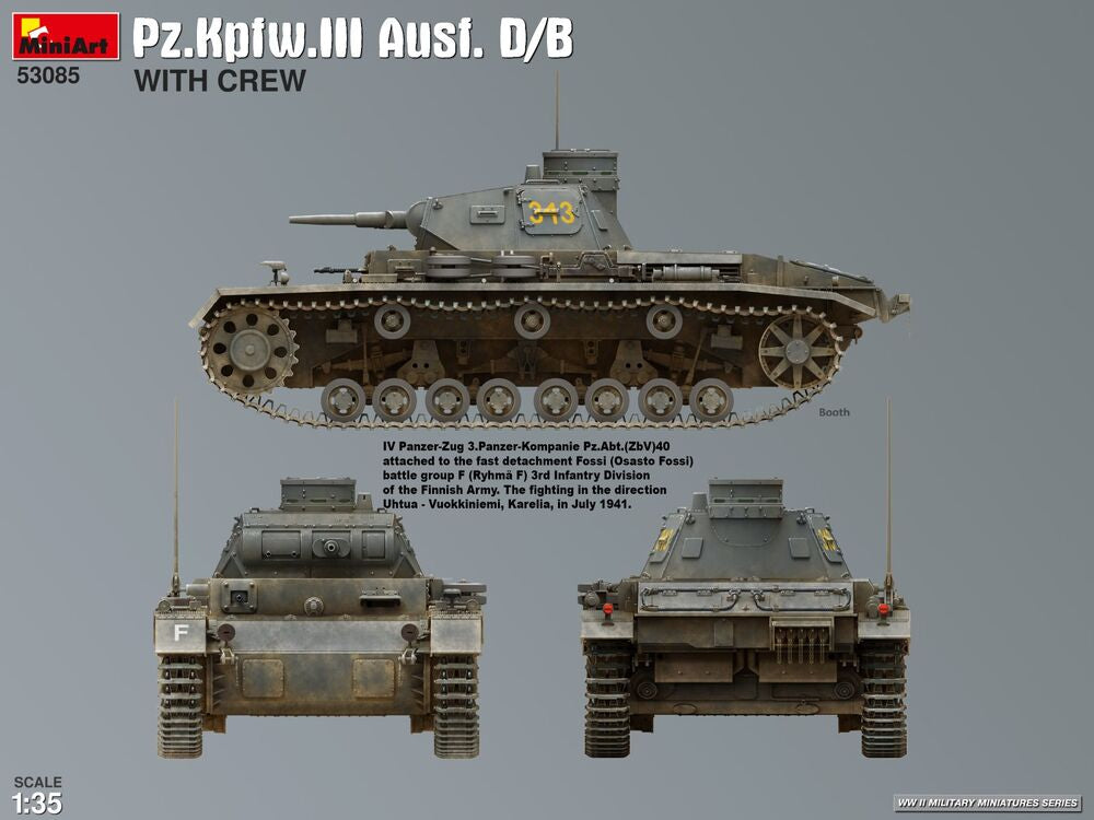 Pz.Kpfw.III Ausf. D/B with Crew
