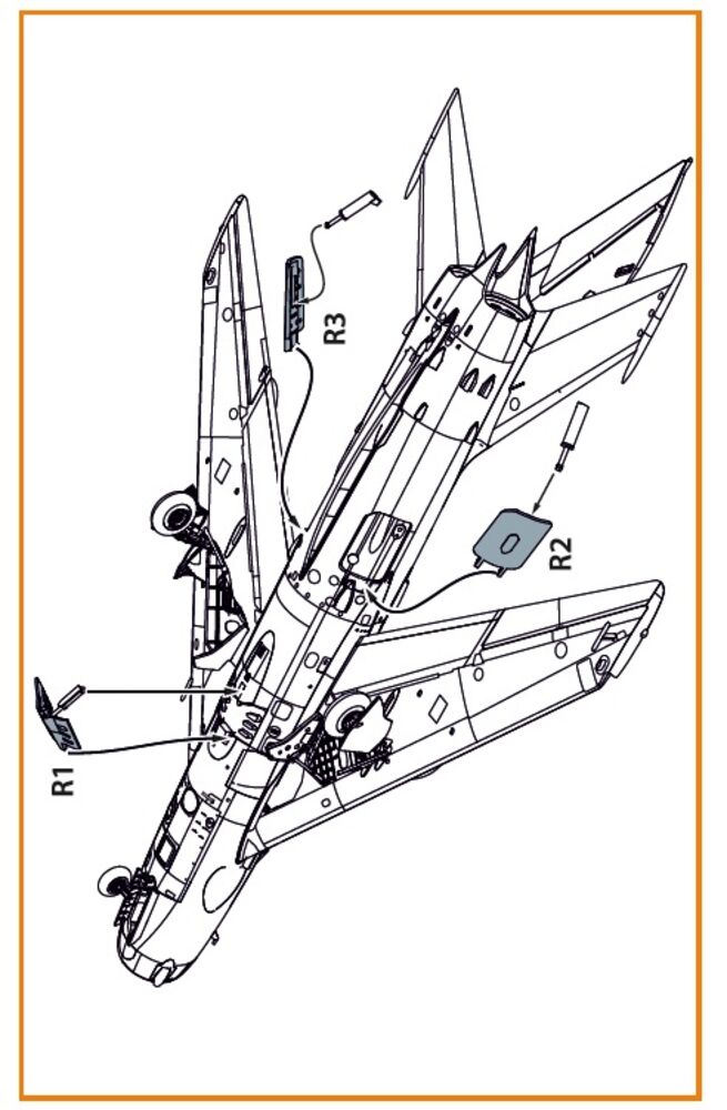 MiG-19 air brakes for CP kits