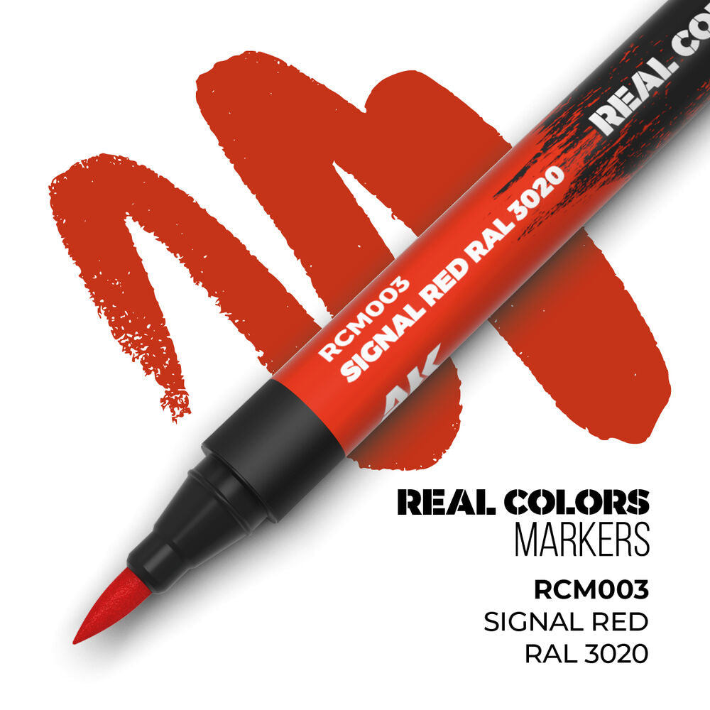 Real Colors Markers: SIGNAL RED RAL 3020
