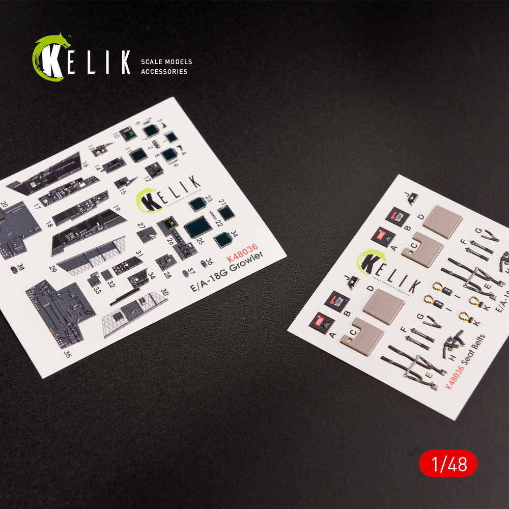 EA-18G Growler interior 3D decals for MENG kit
