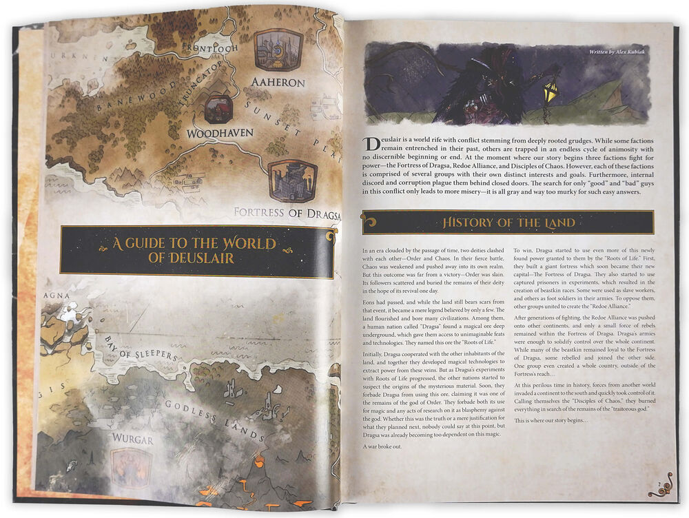 Dungeons & Lasers THE WORLD OF DEUSLAIR: RPG CAMPAIGN (hardcover)