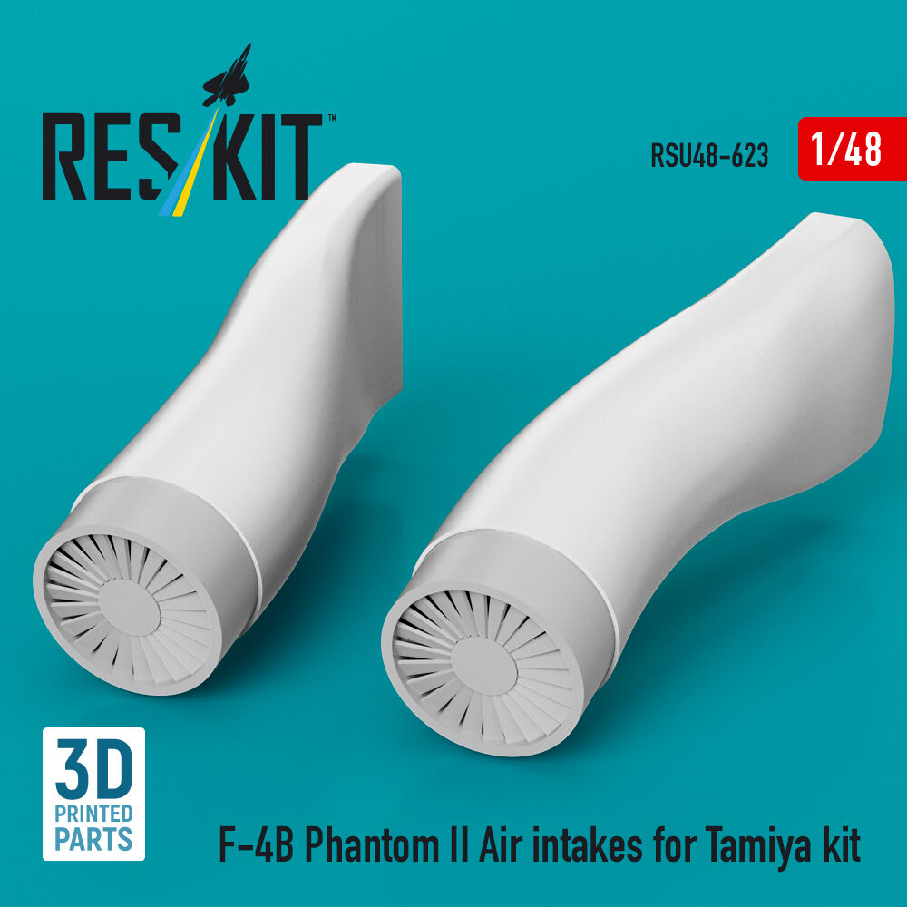 F-4B Phantom II Air intakes for Tamiya kit (3D Printed)