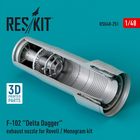 F-102 Delta Dagger exhaust nozzle for Revell / Monogram kit (3D Printed)