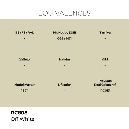 Real Colors: Off White 17 ml.