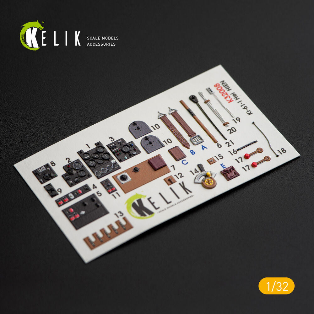 Ki-61-I interior 3D decals for Hasegawa kit