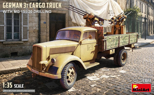 German 3t Cargo Truck with  MG 151/20 Drilling