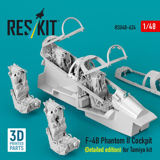 F-4B Phantom II Cockpit (Detailed edition) (3D Printed) for Tamiya