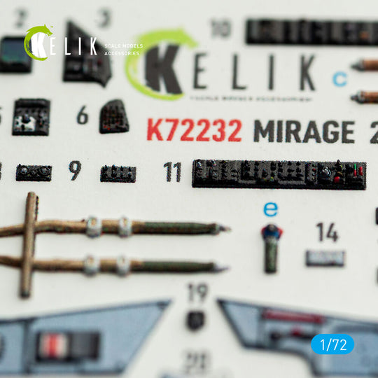 Mirage-2000C - interior 3D decals for DreamModel kit