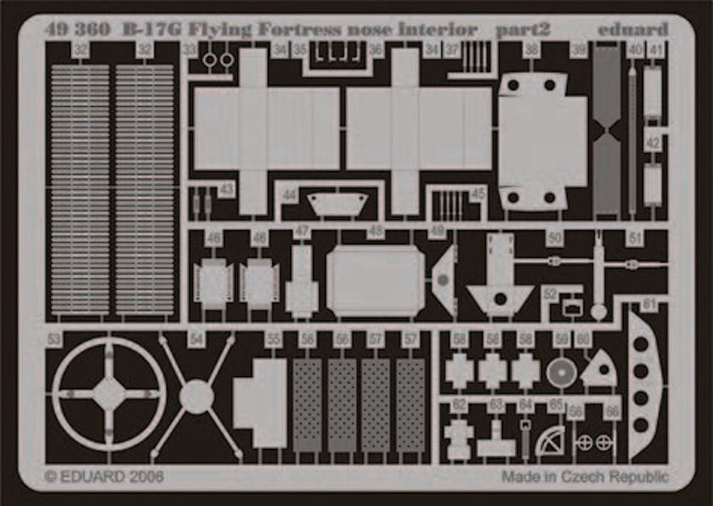 B-17G Flying Fortress nose interior für Revell/Monogram Bausatz