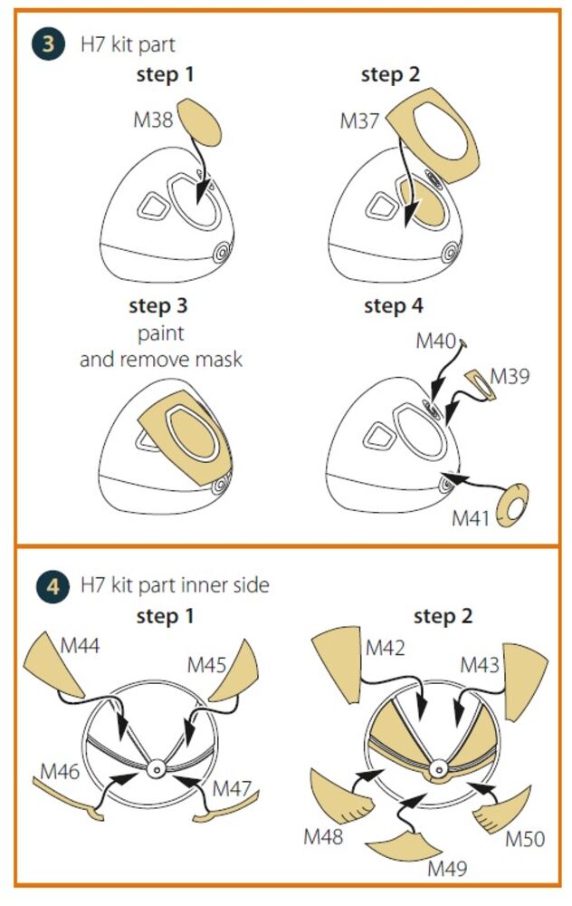 B-26B Marauder double-sided painting mask for ICM kit