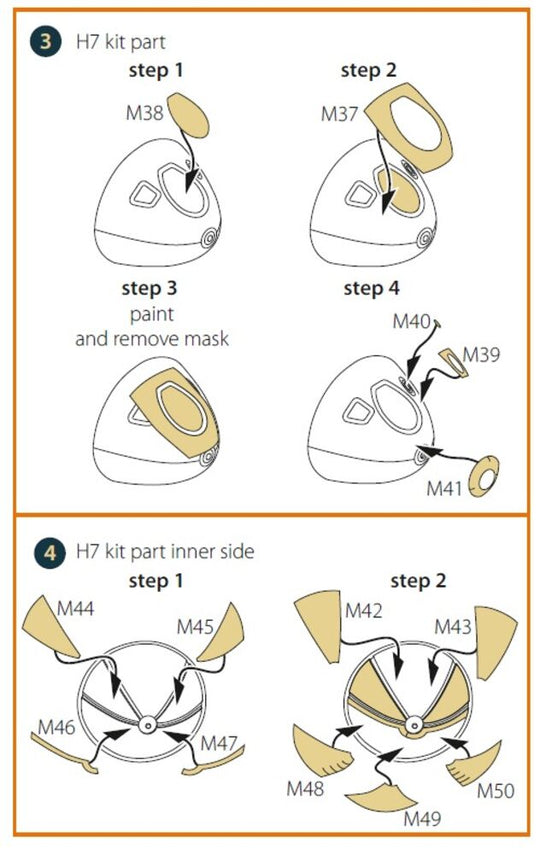 B-26B Marauder double-sided painting mask for ICM kit
