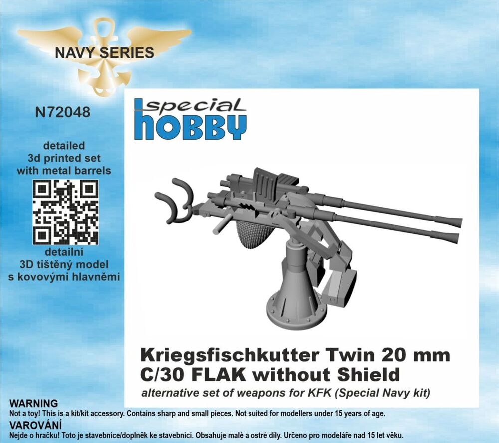 Kriegsfischkutter Twin 20 mm C/30 FLAK without Shield