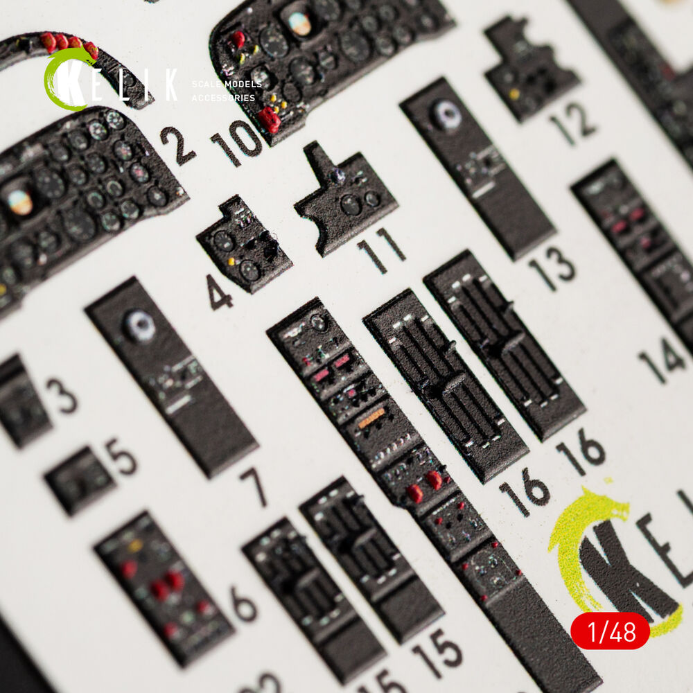 IA-58 Pucara interior 3D decals for Kinetic kit