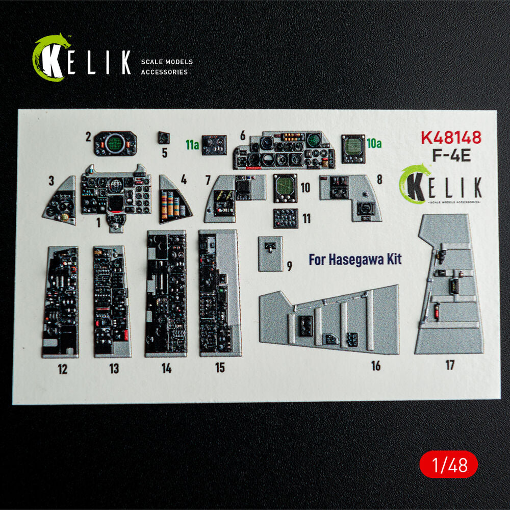 F-4E - interior 3D decals for Hasegawa kit