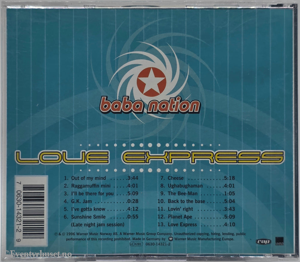 Baba Nation. 1999. Love Express. CD.